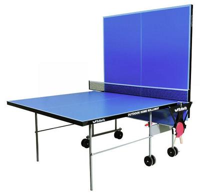 Butterfly Home Rollaway 4mm Outdoor Table Tennis Table - Blue - main image